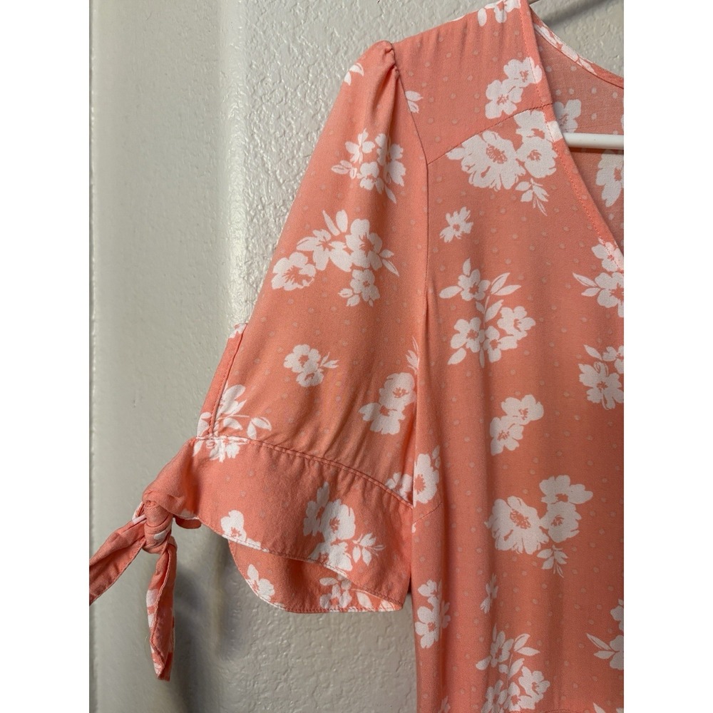 Payton & Parker Coral Floral Maxi Kentucky Derby Dress Sz M Cottagecore Romantic - Picture 8 of 14